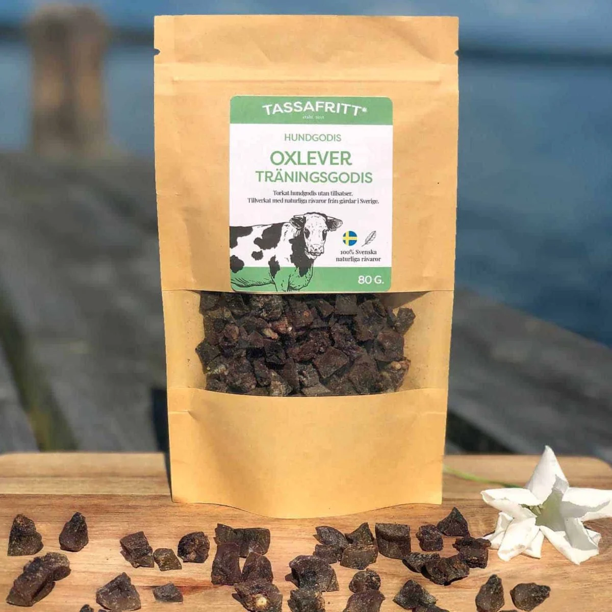 TassaFritt Träningsgodis Oxlever – 80g