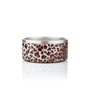 Termoskål 900ml, rostfri, leopard