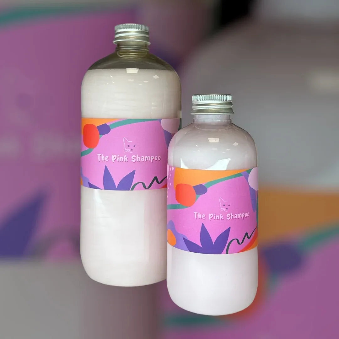 The Pink Shampoo - djuprengörande kattschampo som återfuktar.