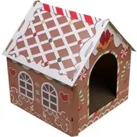 TIAKI pepparkakshus för katter – L 37 x B 36 x H 40,5 cm Outlet