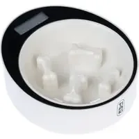 TIAKI Smarter Slow Feed skål med våg – upp till 2 kg, L 22 x B 24,5 x H 8 cm Trygg betalning