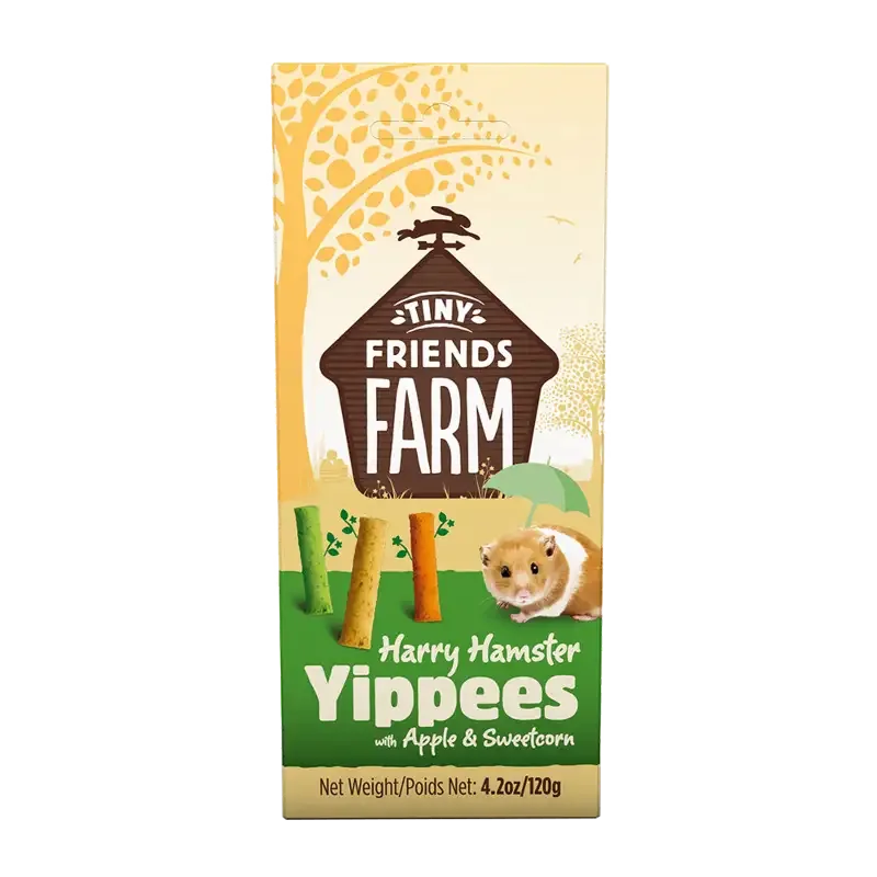 Tiny Friends Farm Hamster Yippees Äpple & Sockermajs – 120g