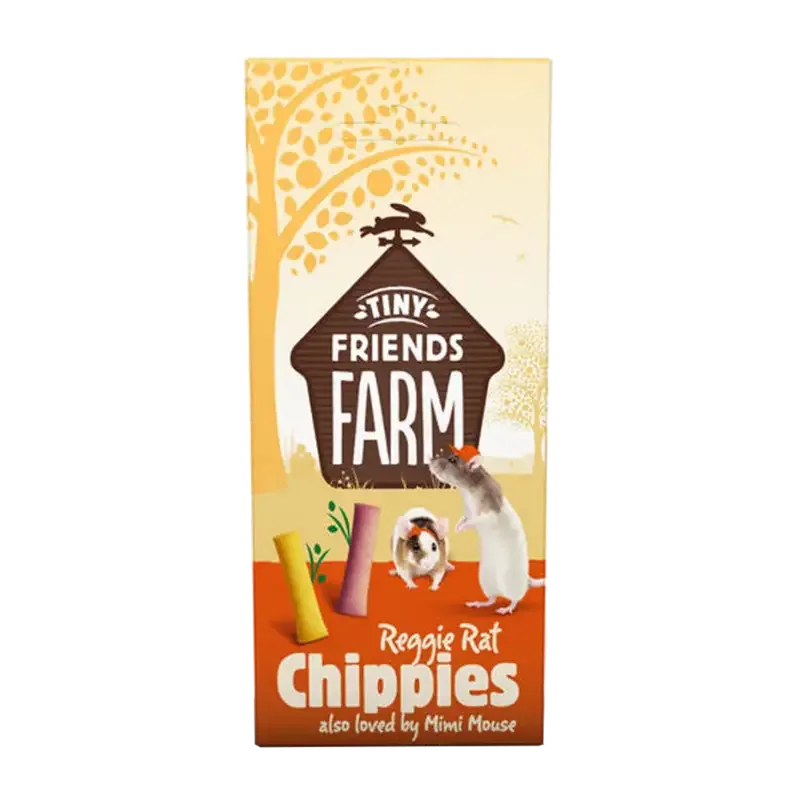 Tiny Friends Farm Råtta & Mus Chippies – 120 G