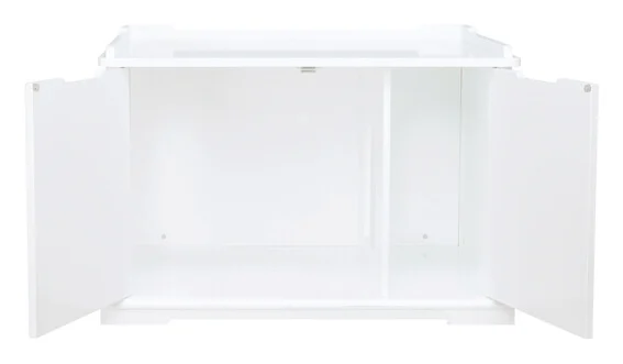 Toaletthus för XXL Kattlåda 75x51x53cm Vit - Image 2