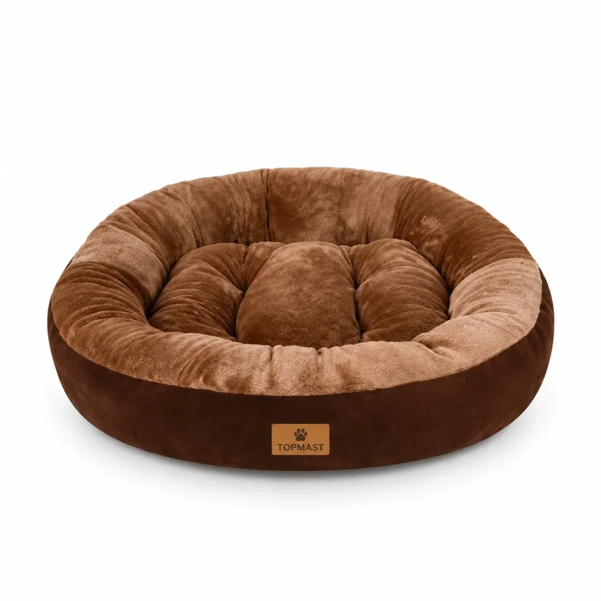 Topmast Comfort Donut Supersoft Hundbädd – Brun