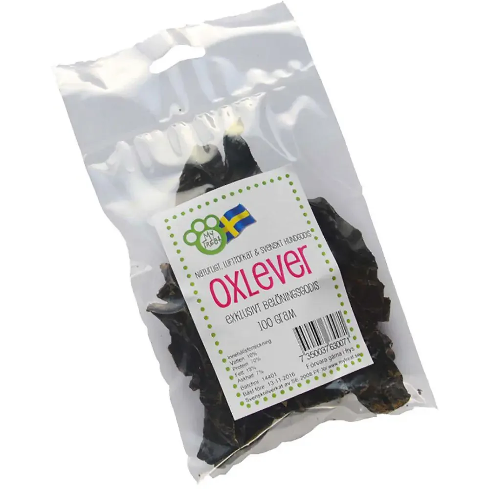 Torkad Oxlever 100g – Naturligt Hundgodis