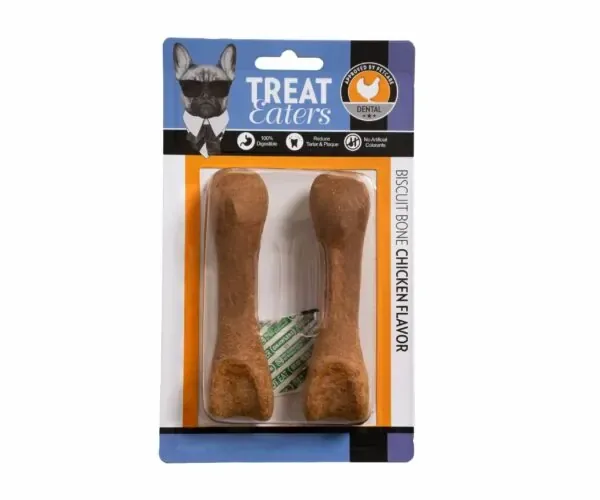 Treateaters Biscuit Bone S – Tuggben med kycklingsmak 2-Pack