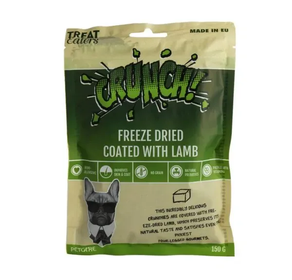 Treateaters Crunchers Lamb – Frystorkat hundgodis med lamm, 150g