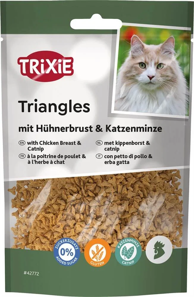 Trianglar med Kyckling & Kattmynta 50g
