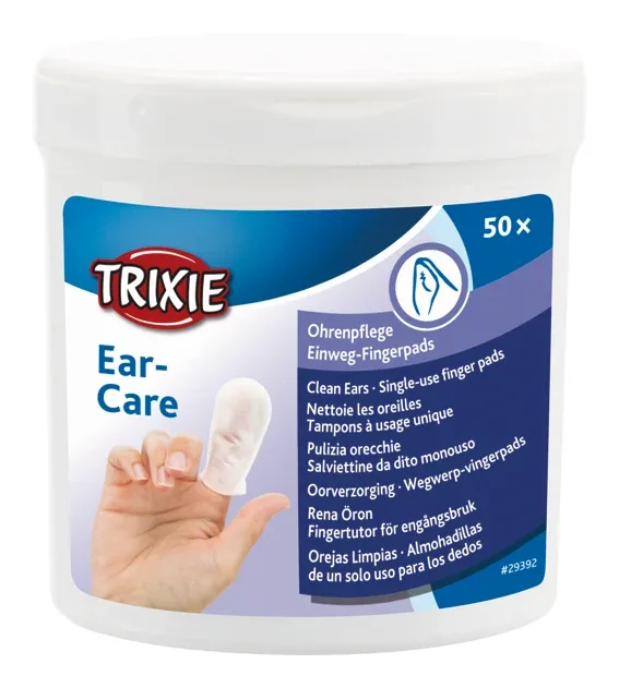 Trixie Fingerpads Aloe Vera, för öronvård, 50 st