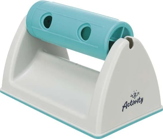 Trixie Snackrulle med bas, plast, 19 × 12 × 11 cm, grå/turkos - Image 2