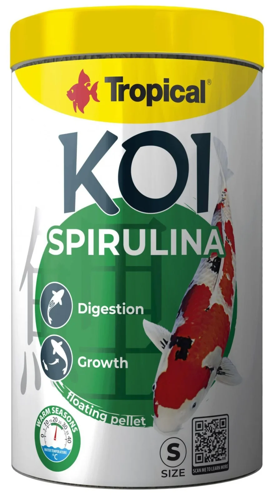 Tropical New Koi Spirulina Pellet Size S 1000ml/320g