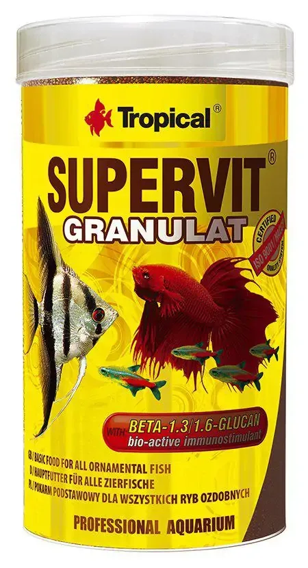 Tropical Supervit Granules Fiskfoder För Akvariefisk 250 ml