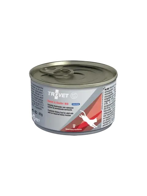 Trovet RID Renal & Oxalate kyckling för katter burk 100 g Kampanj