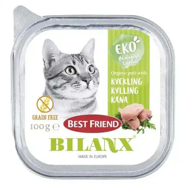 Trygg betalning Best Friend Bilanx Ekologisk kycklingpaté för katter 16 x 100 g