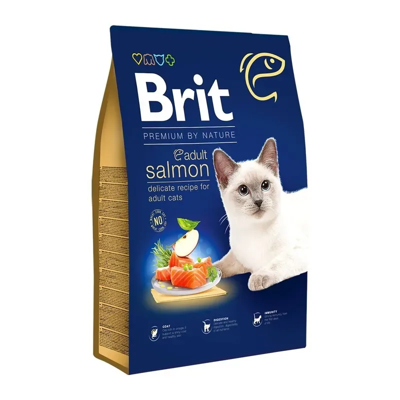 Trygg betalning Brit Premium By Nature Cat Adult Salmon