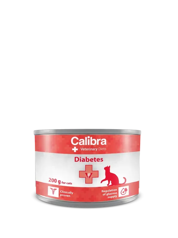 Trygg betalning Calibra VD Cat Diabetes Kalkon 6 x 200 g för katter