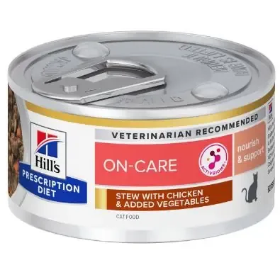 Trygg betalning Hill‘s Prescription Diet ON-CARE med kyckling och grönsaker för katter 24 x 82 g