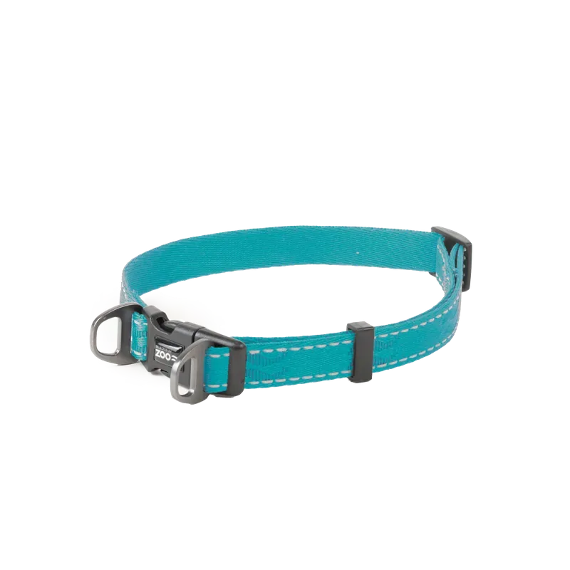 Trygg betalning Hundhalsband Rufus ställbart, 15mmx3550cm, Turkos
