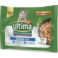 Ultima Cat Expert Nutrition Senior med kyckling + nötkött – 4 x 70 g Billigare