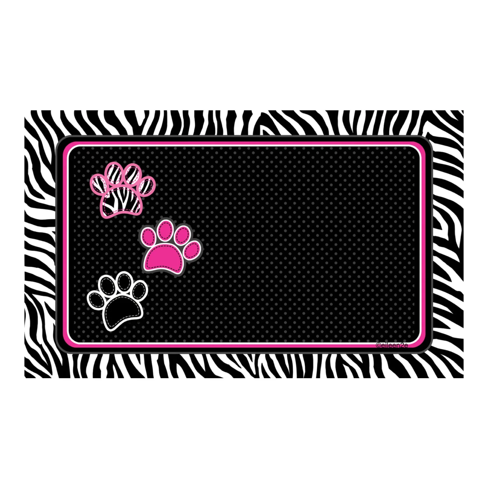 Underlägg Zebra Svart Drymate 51x30cm