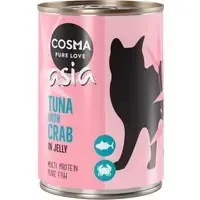 Utförsäljning Cosma Asia i gelé 6 x 400 g – Tonfisk & krabbkött