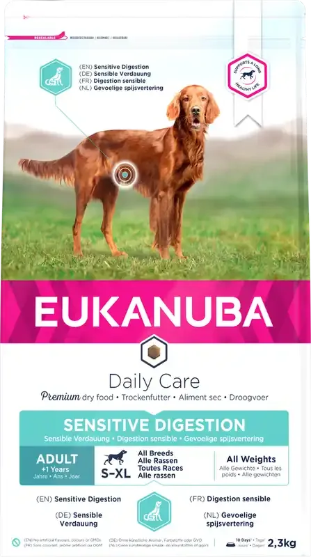 Utförsäljning Dog Daily Care Adult Sensitive Digestion – 2,3 kg