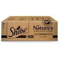 Utförsäljning Ekonomiförpackning Sheba Nature‘s Collection 144 x 85 g – Fin variation i sås