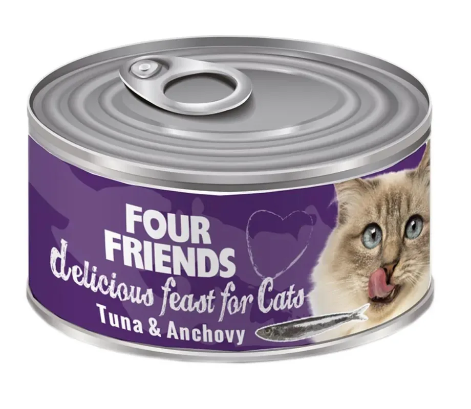 Våtfoder Tonfisk & Ansjovis för Katt – 24 st x 85 g Outlet