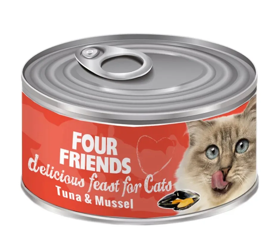 Våtfoder Tonfisk & Mussla för Katt – 24 st x 85 g Lågt pris