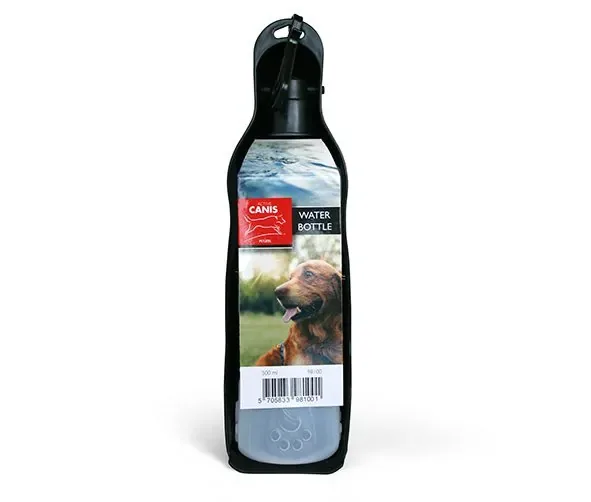 Vattenflaska för Hund 500 ml med Utfällbar Skål – Active Canis