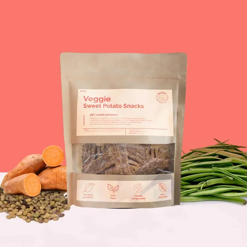 Veggie Sweet Potato Snacks 100g Snabb leverans