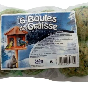 Vildfågel Talgbollar 6 bollar 540 g