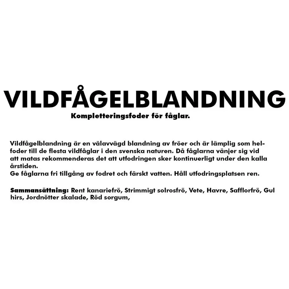 Vildfågelblandning Standard 5kg - Image 2