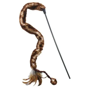 Vippa lång svans med boll/fjäder