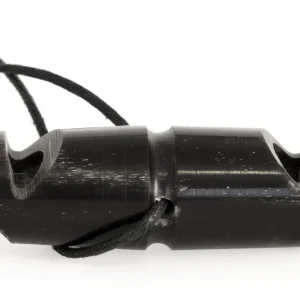 Visselpipa Horn Dubbelton Svart 7,1cm