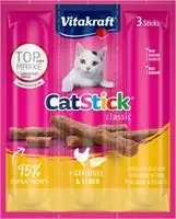 Vitakraft Cat-Stick Kyckling/lever 3×6 g