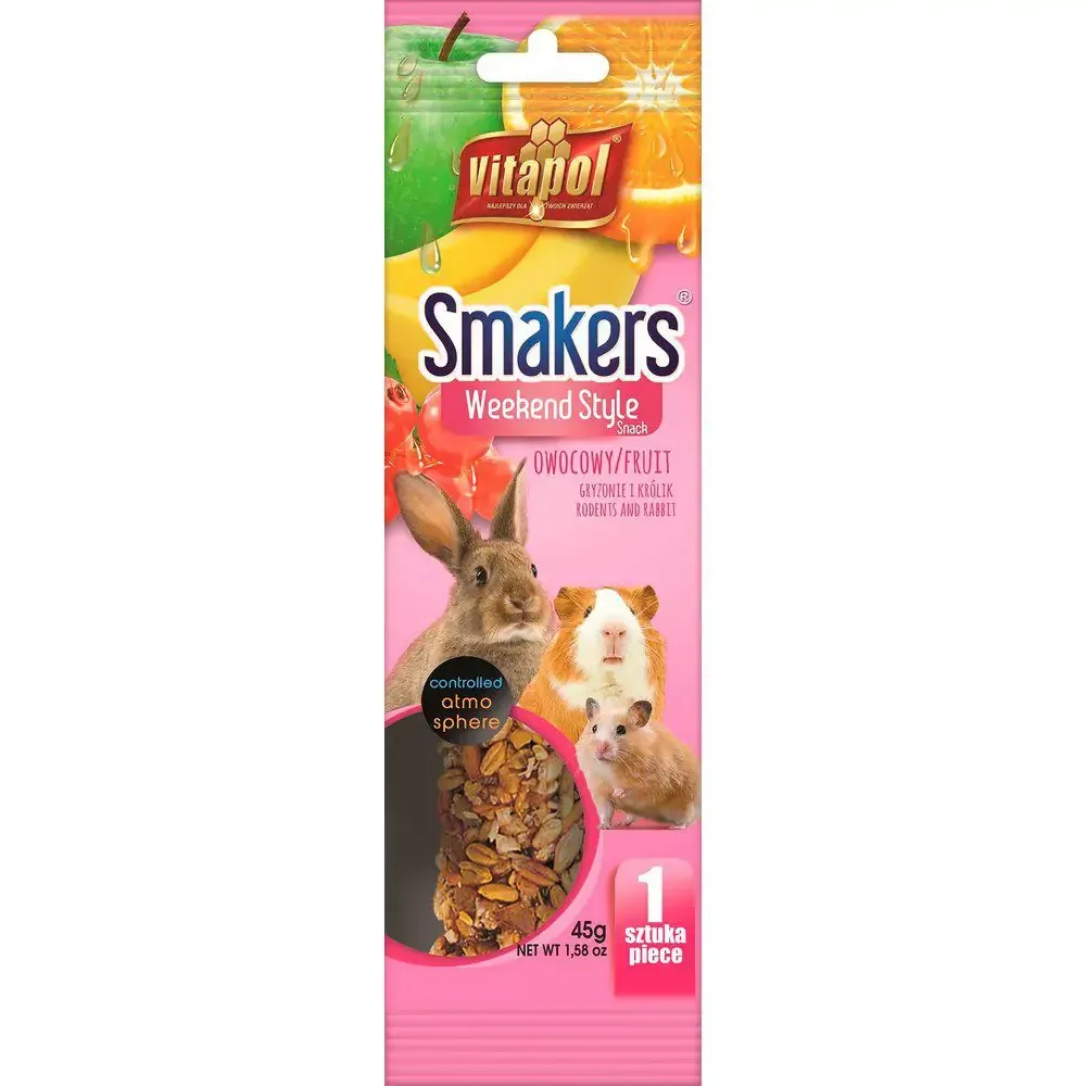 Vitapol Smakers Gnagarstick Nöt 45g – Godis Gnagare & Kanin