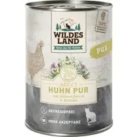 Wildes Land Adult Cat 6 x 400 g – Kyckling PUR med safflorolja Populärt val