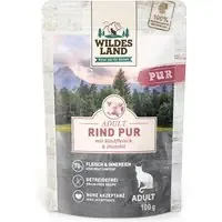 Wildes Land Cat 12 x 100 g – Nötkött PUR mit Distelöl Erbjudandepris