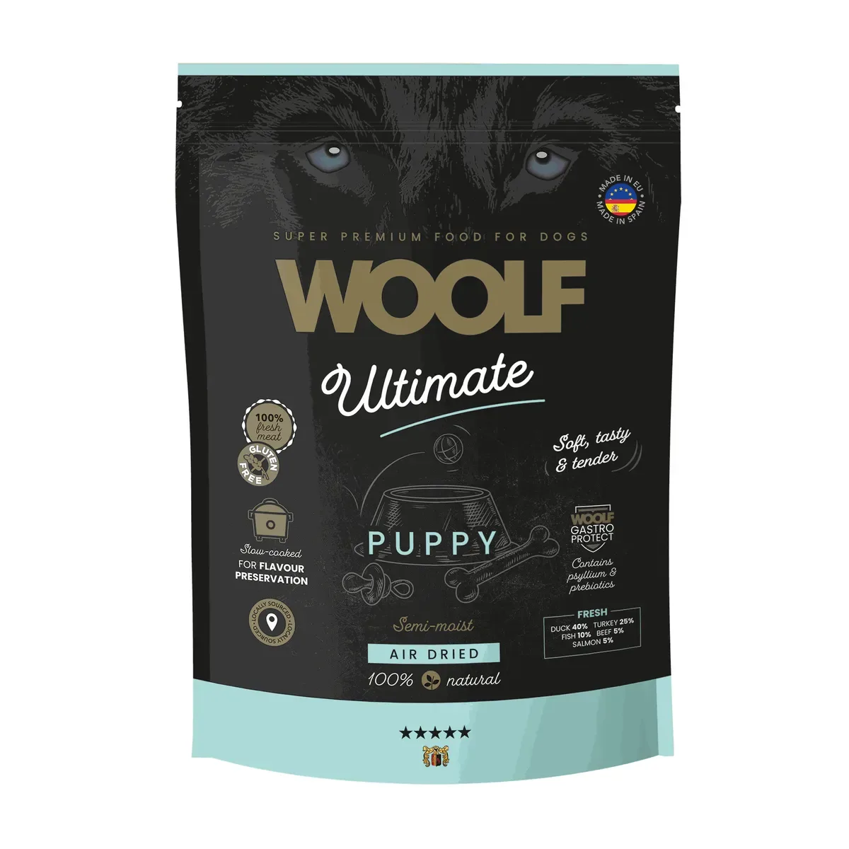 WOOLF Ultimate semi-moist hundfoder Valp – 1kg