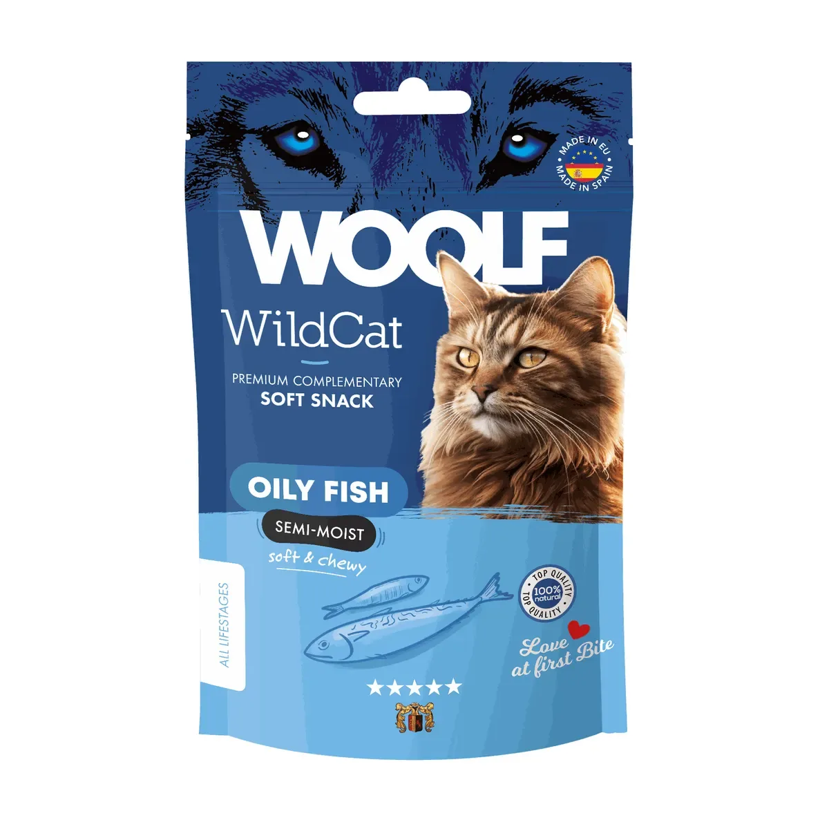 WOOLF Wildcat snacks Fisk- 50g