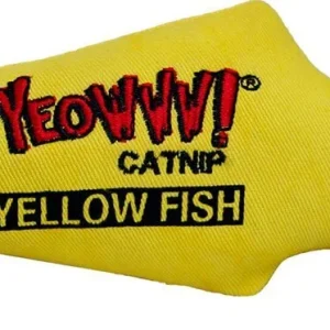 Yeowww Kattleksak med Kattmynta Gul Fisk
