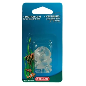 Zolux Sugkoppar Luftslang 4/6mm 4-p