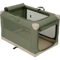 zooplus Basics hopfällbar hundbur – L 76 x B 50,5 x H 48 cm Rabatt